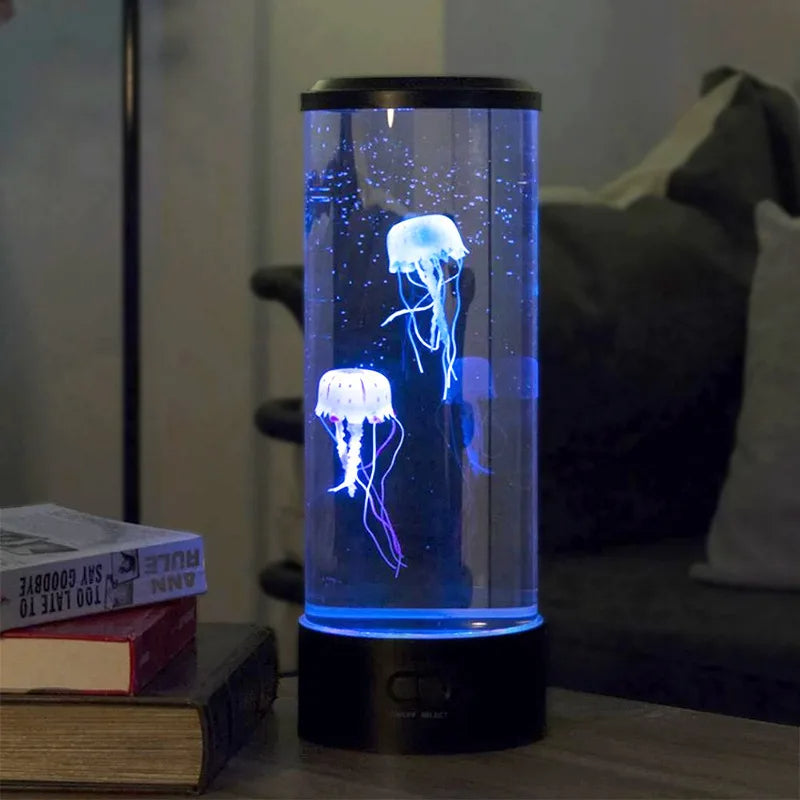 7-Color LED Jellyfish Lamp for Home Decor