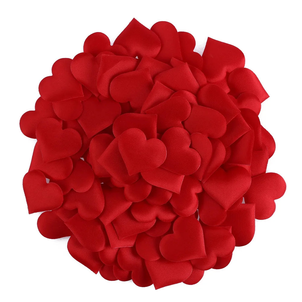 100pcs Love Heart Shaped Sponge Petal For Party Decorative Handmade DIY Petals