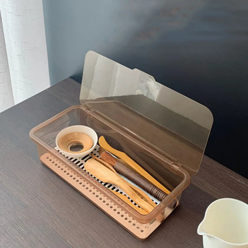 Desk Drawer Organizer for Tea Sets Small Item (Gray)