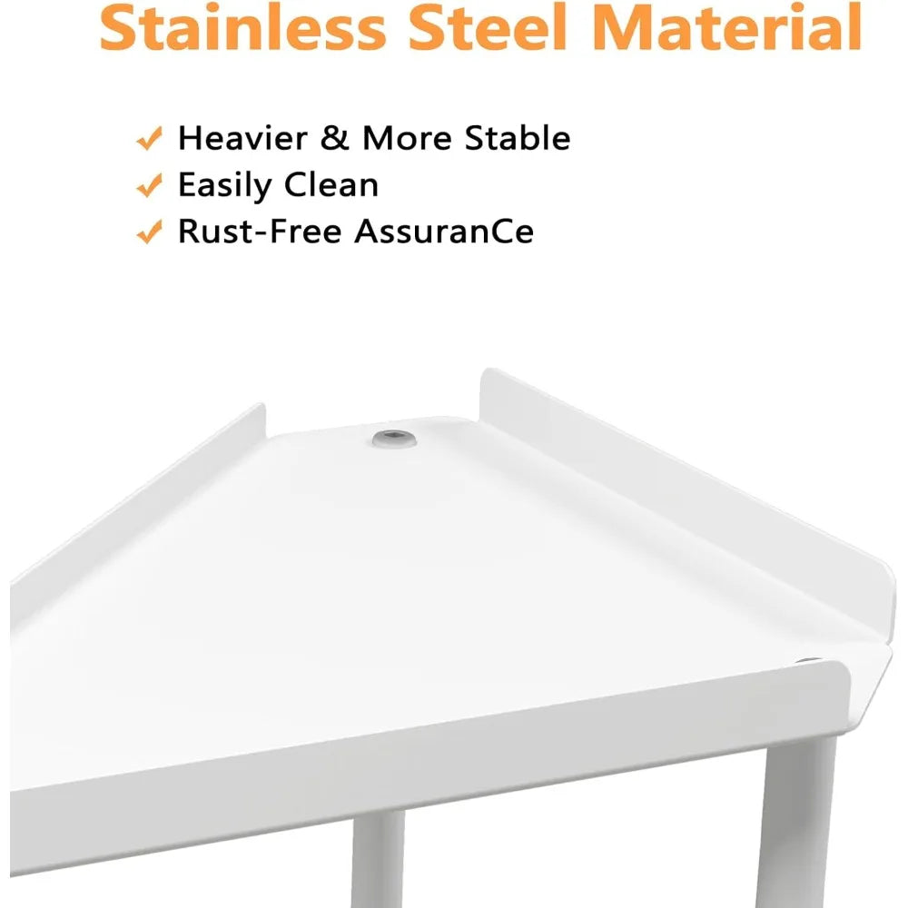 Corner Countertop Organizer Shelf Multi-Purpose Storage Rack for Bathroom