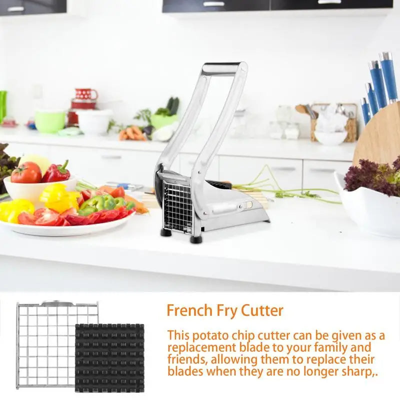 Manual Stainless Steel French Fry Potato Chip Slicer