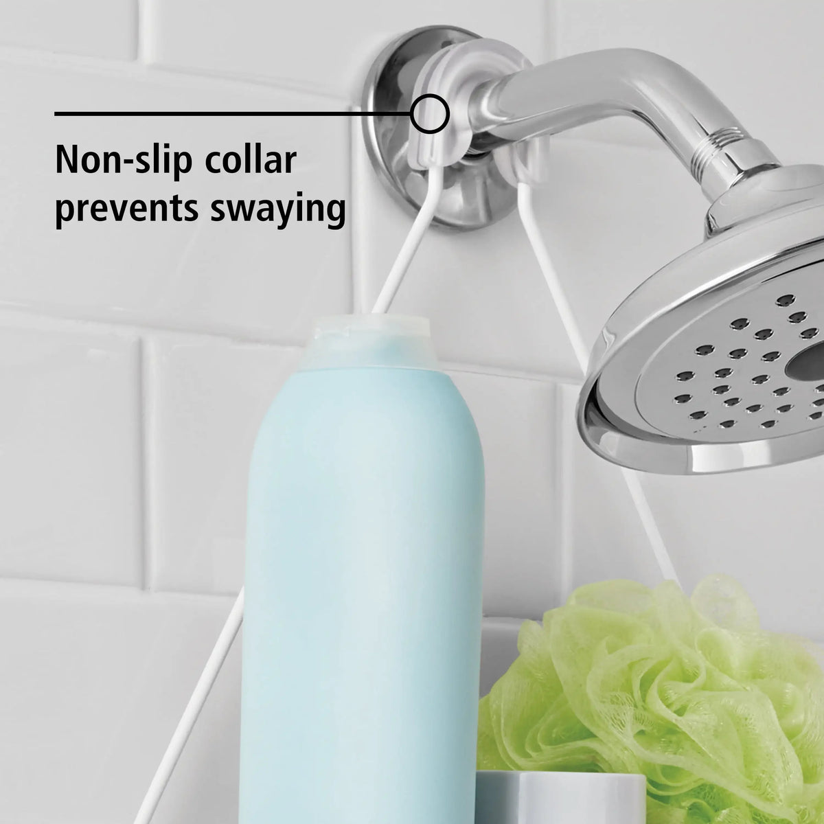 Hanging Shower Basket 2-Tier Caddy with Soap Dish for Bathroom Storage