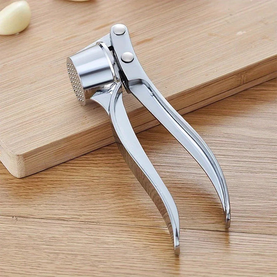 Heavy Duty Garlic Press Multi-Tool – 18cm Aluminum Garlic Crusher Mincer