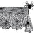 Halloween Black Lace Spiderweb Tablecloth