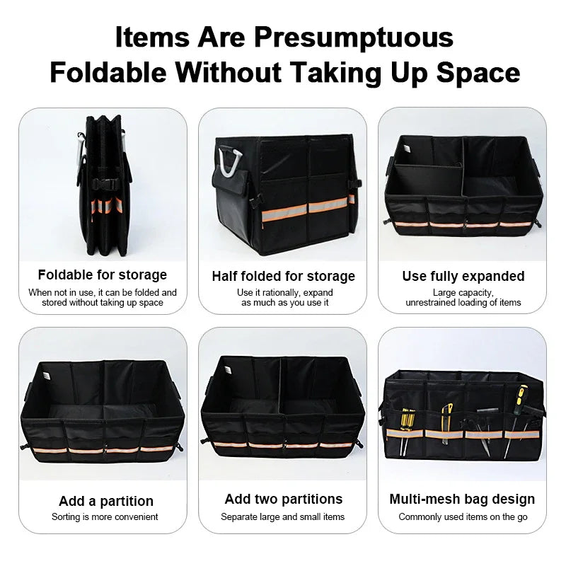 Car Trunk Storage Box Portable Multipurpose Folding Organizer