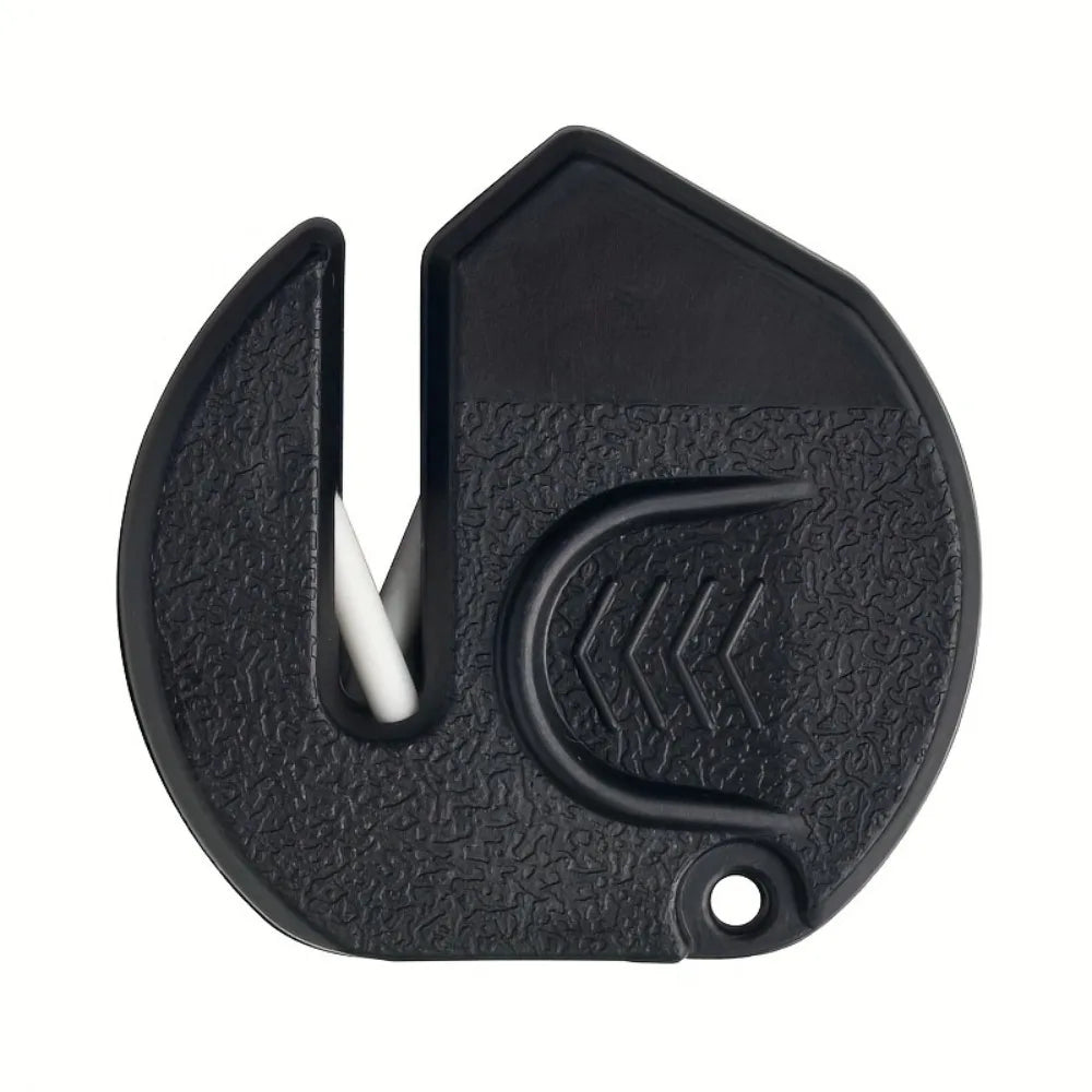 Portable Manual Knife Sharpener with Non-Slip Grip – Compact Kitchen Sharpening Tool for Home, Camping &amp; Outdoor Use