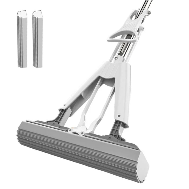 Portable Mini Mop with Self-Squeeze Technology Super Absorbent Handheld Sponge Mop