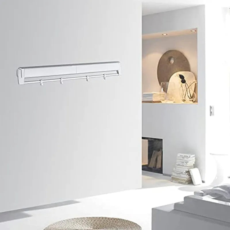 Modern Folding Laundry Drying Rack 7-Rods Wall Mounted