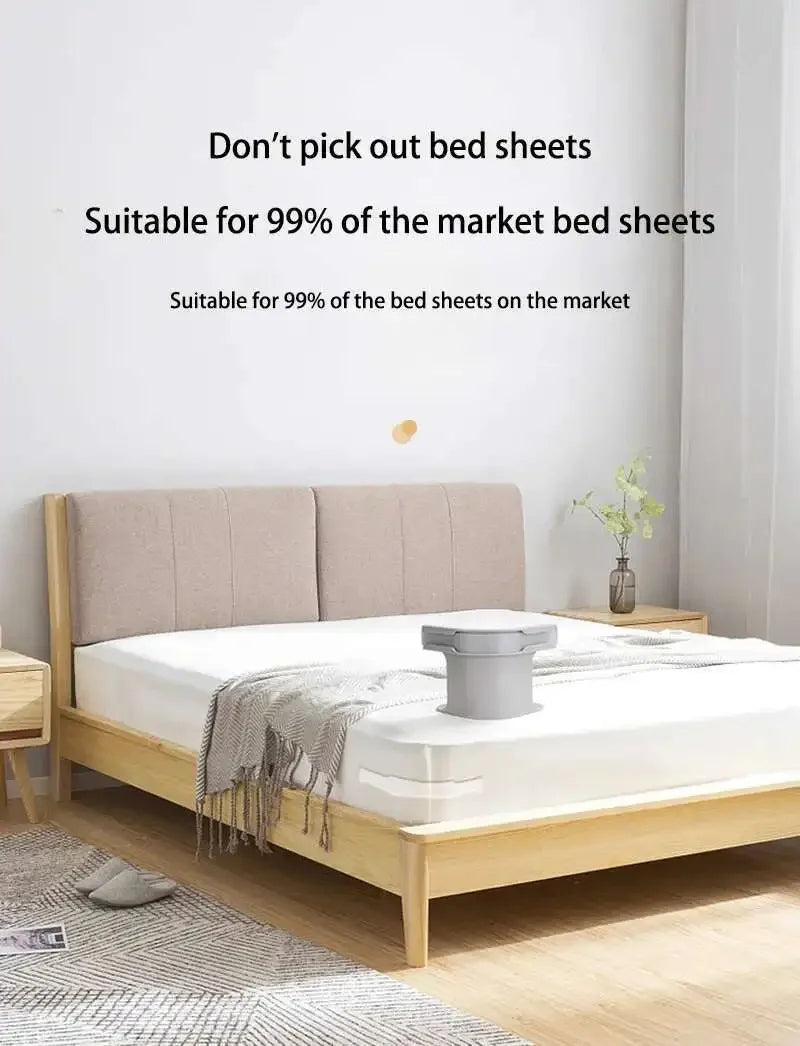 4PCS Bed Sheet Fasteners Sheet Ties Heavy Duty (White)