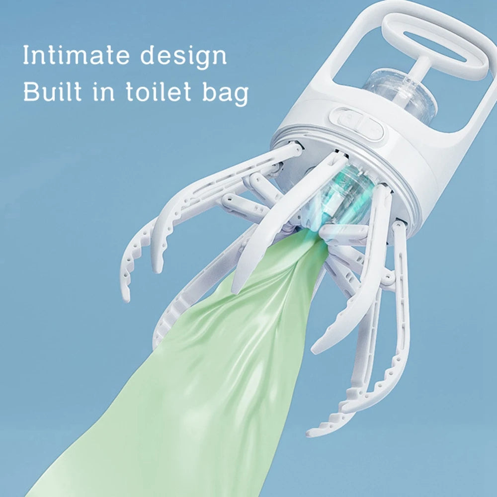 Portable No-Touch Dog Pooper Scooper with 4 Rolls Tool Bags