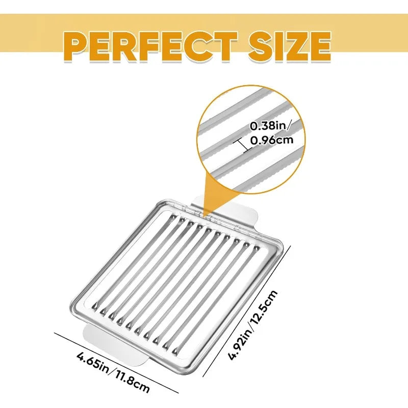 Luncheon Meat Slicer Durable 10-Slice Cutter 304 Stainless Steel