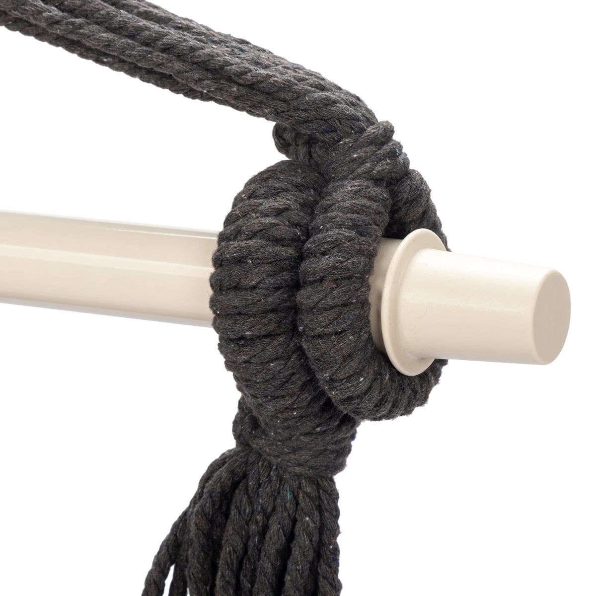 Comfortable Gray Tassel Hanging Chair for Relaxation