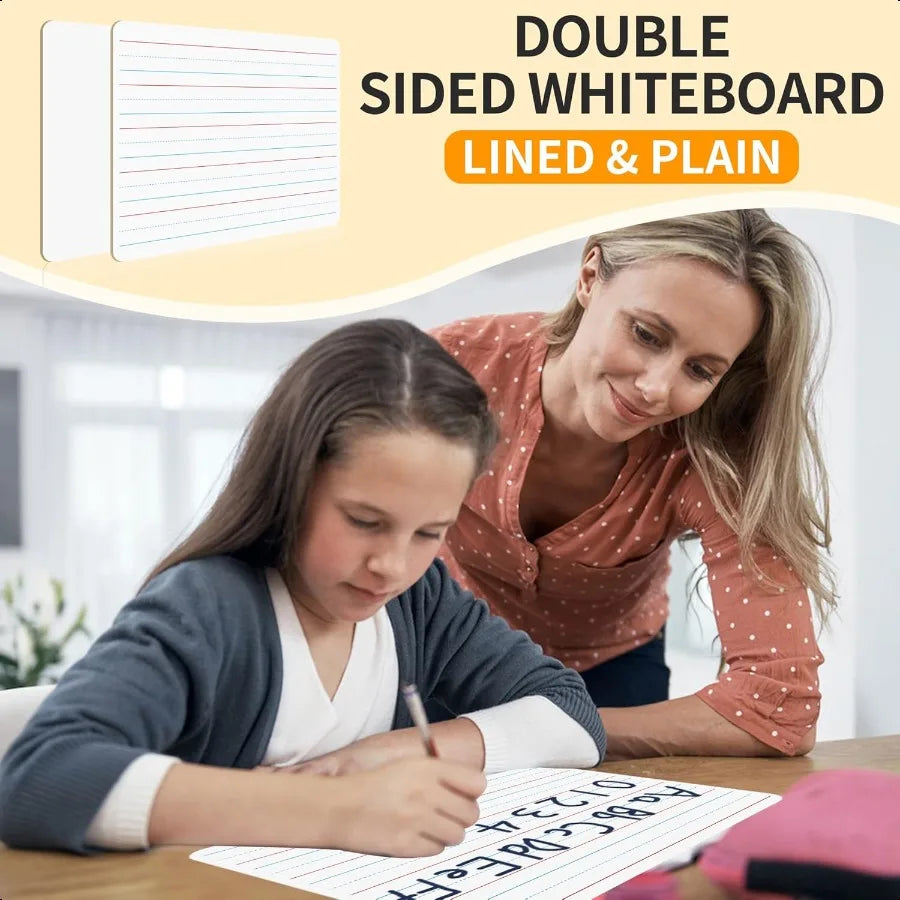 Double-Sided Ruled Whiteboards for Students