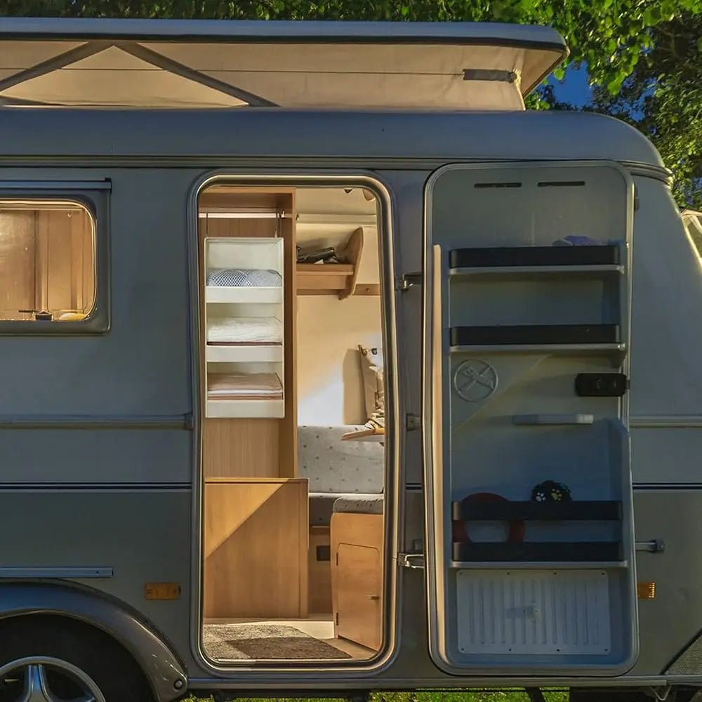 Foldable 3-Shelf Hanging Organizer Wardrobe Space Saving Storage