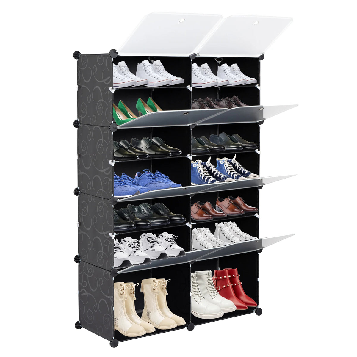 7-Tier Portable Shoe Rack Organizer for Home