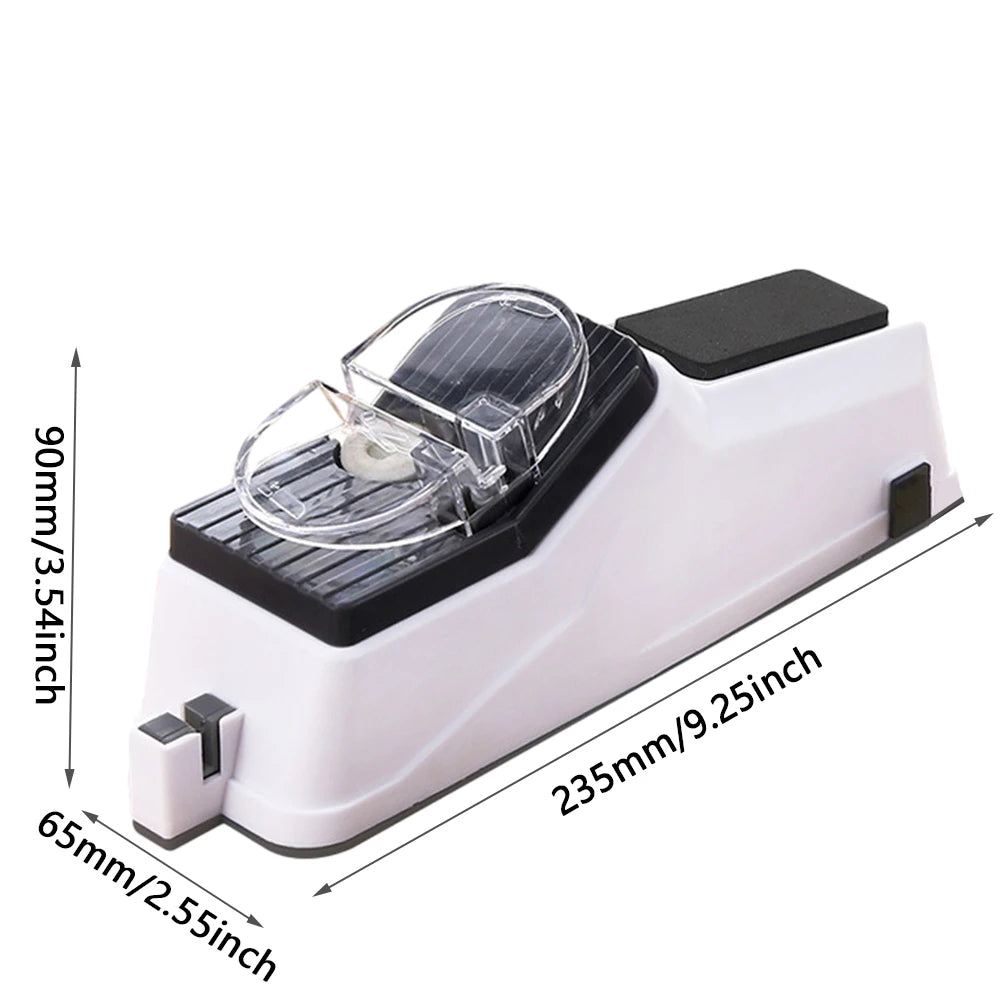 Automatic USB Knives Sharpener Electric Rechargeable Kitchen Tool with 5 Grinding Disc for Professional Knife and Scissor Sharpening