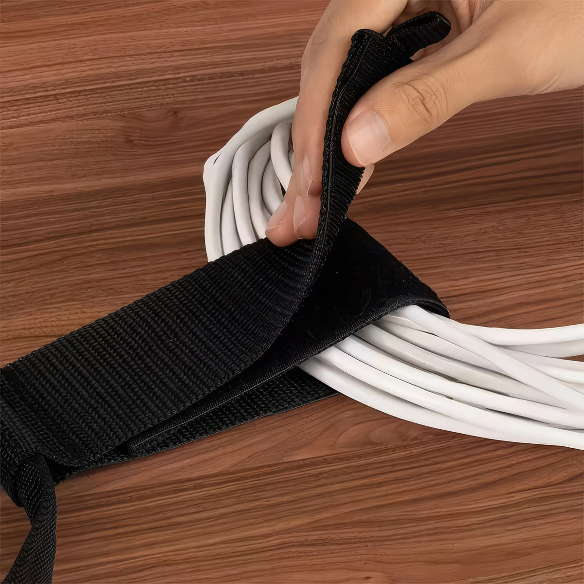 Heavy-Duty Storage Belt with Portable Handle – Anti-Winding Extension Cord Organizer