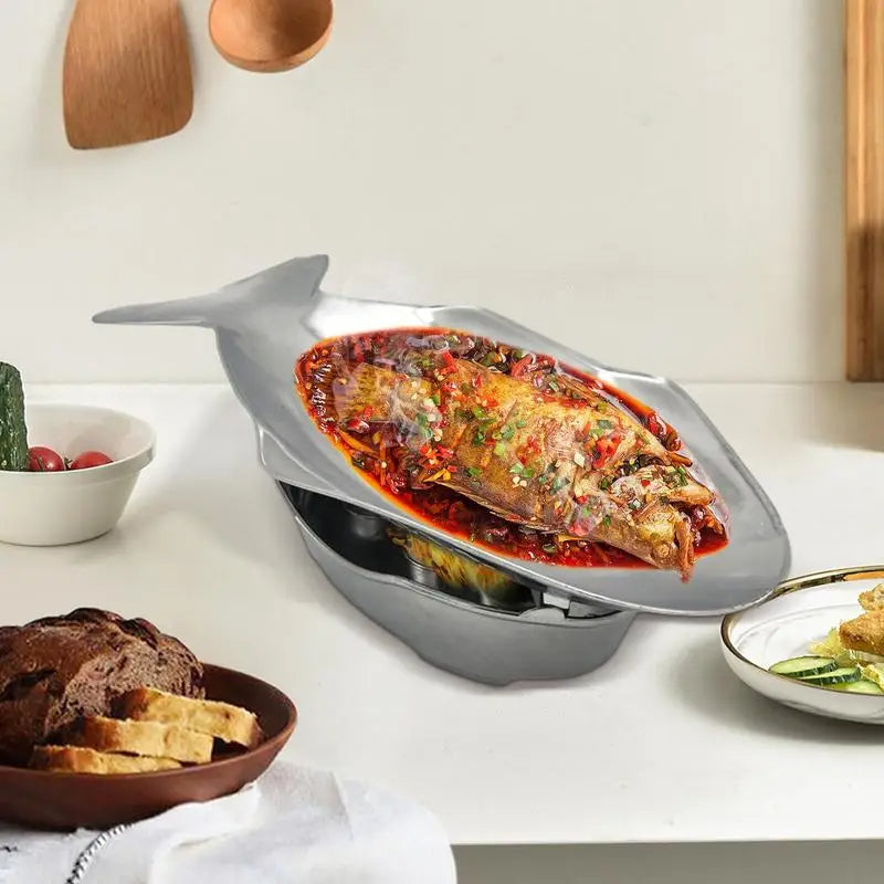 Fish Shaped Baking Tray Grill Plate for Cooking Grilling