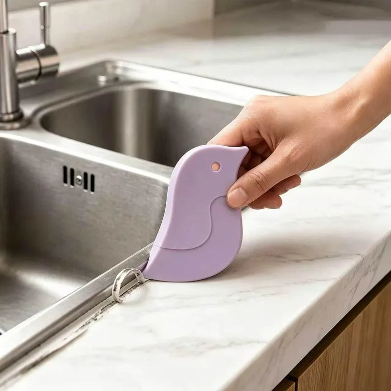3-Pack Silicone Penguin Scrapers – Flexible Dough Cutters &amp; Grease Cleaning Tools for Baking, Pots, Pans &amp; Sinks
