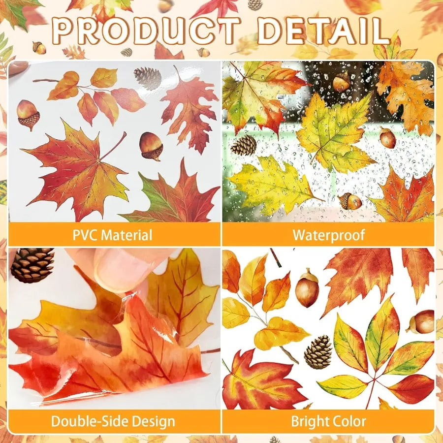 Happy Thanksgiving Window Clings 112 Pcs