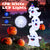 Lighted Standing Stacked Ghosts Halloween Decoration