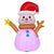 Inflatable Christmas 4 Feet Snowman with 360° Rotating Colorful LED Light