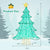 Artificial Christmas Tree 4 Feet Lighted Christmas Tree with 520 LED Lights and Top Star