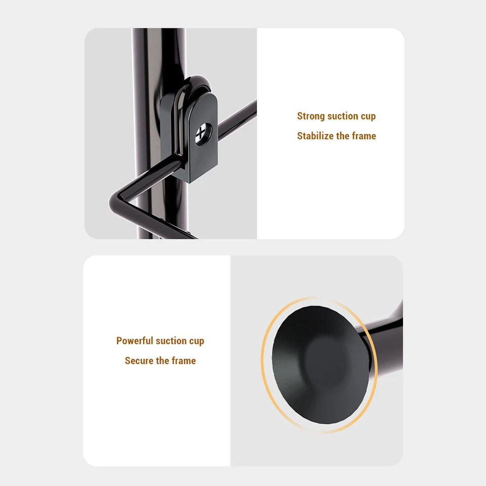 Over-the-Door Storage Organizer 4-Tier Adjustable Metal Hanging Shelf for Kitchen