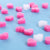 Pink Heart Love Beads Foam Strip 50PCs for DIY Wedding Favors Flower Box Filler