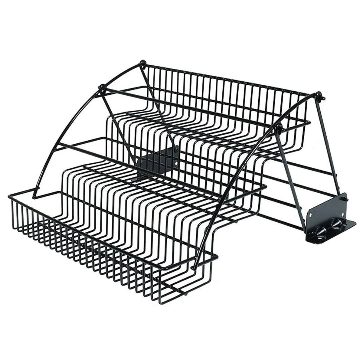 Retractable 3 Tier Kitchen Storage Organizer (Black)