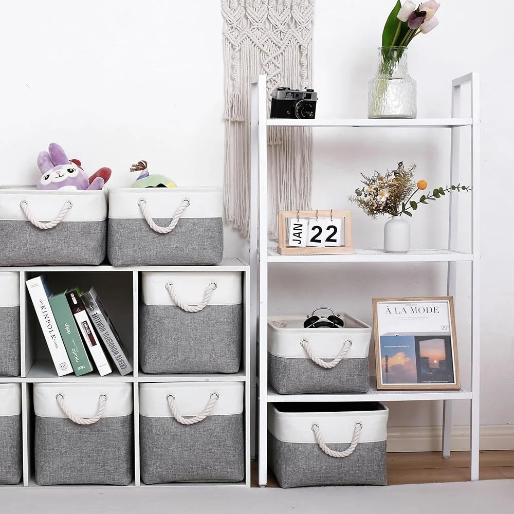 Fabric Storage Bins 11-Inch (Set of 6)