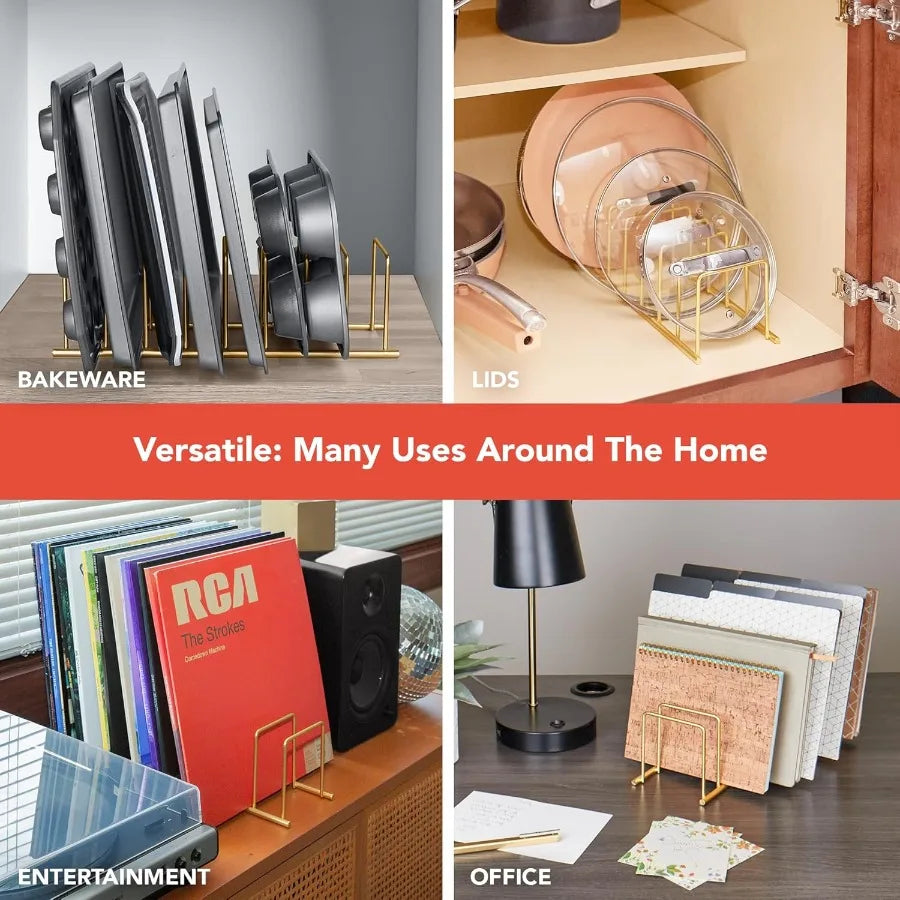 Dish Drainer Rack Kitchen Organizer for Countertops (Gold)