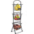 Wire Market Basket Stand 3-Tier with Chalk Labels