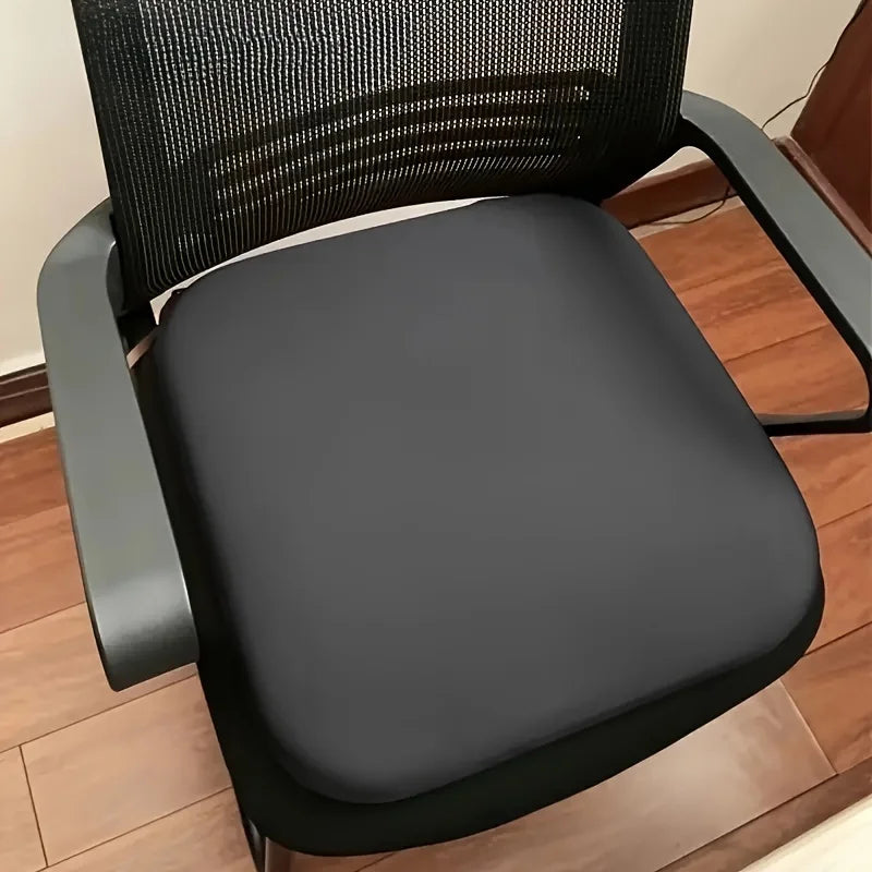 Ergonomic Foam Seat Cushion for Pressure Relief Chair Pad (Black)
