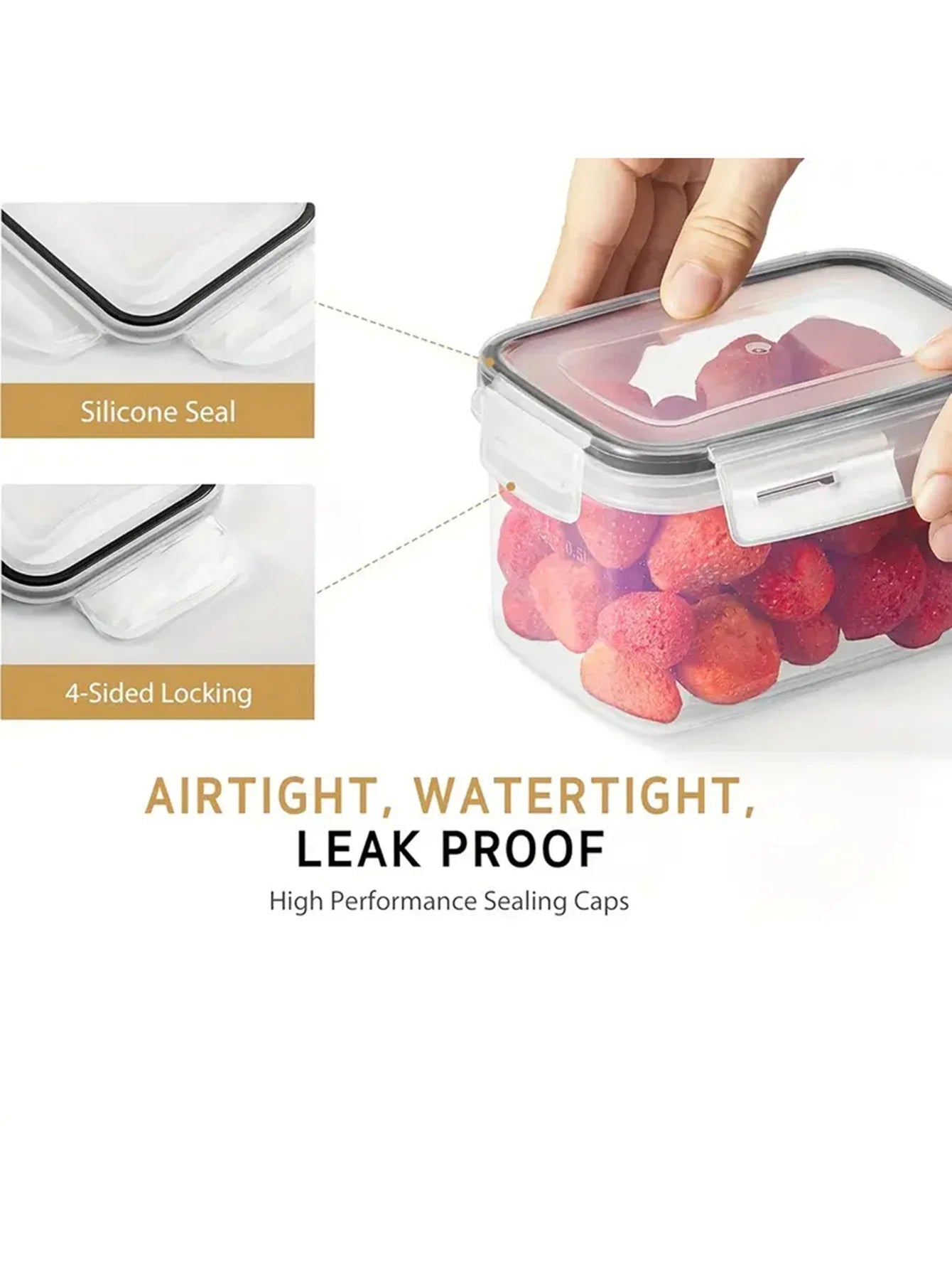 Airtight Food Storage Containers 2-Pack for Pantry