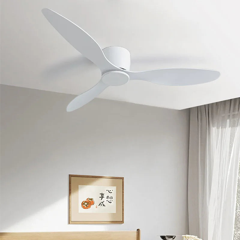 Remote Control Ceiling Fan - 42 Inch - DC Motor No Light (White)