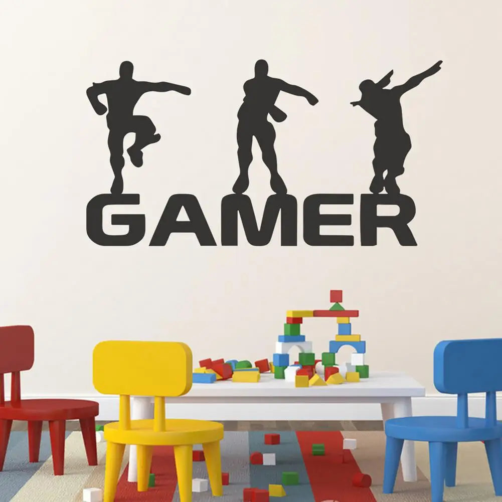 Gamer Letter Wall Decal – Decorative Self-Adhesive Eco-Friendly Sticker for Kids &amp; Teens