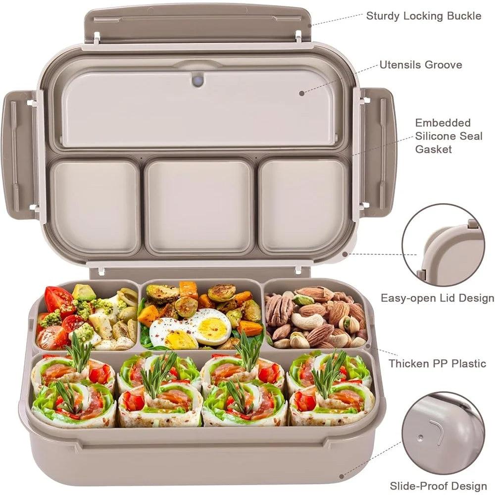 Bento Box 4-Compartment Lunch Container