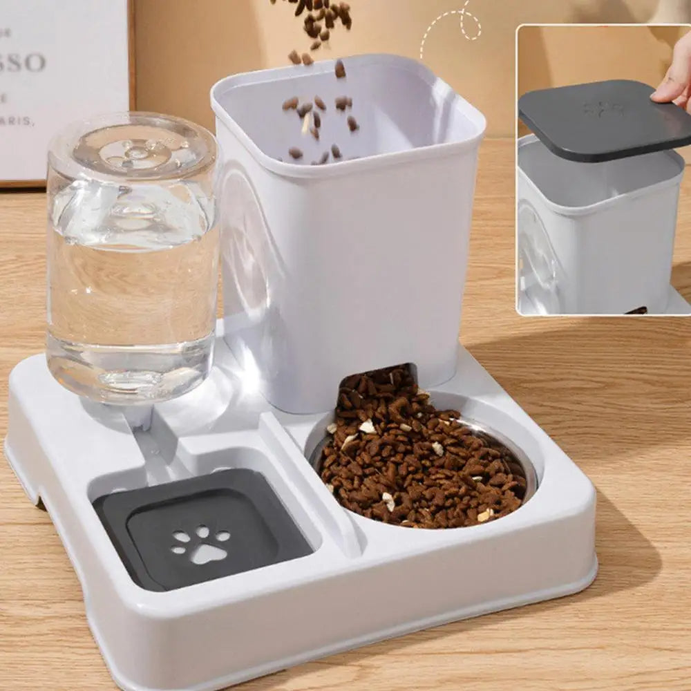 2-in-1 Automatic Cat Feeder &amp; Water Dispenser Set