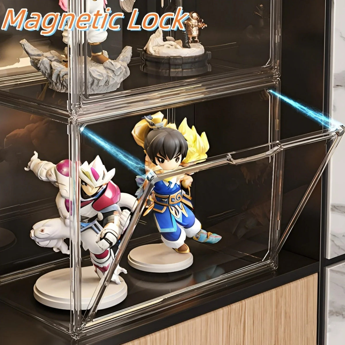 Clear Large Capacity Organizer for Figures Makeup Toys