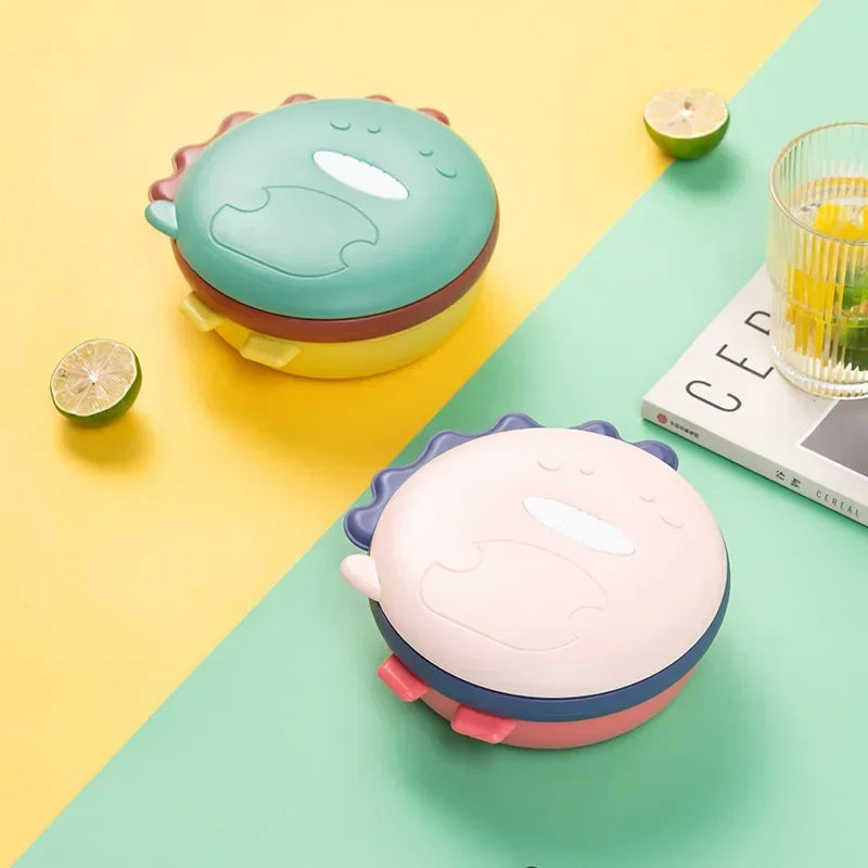 Dinosaur Stainless Steel Lunch Box 500mL for Kids (Green)