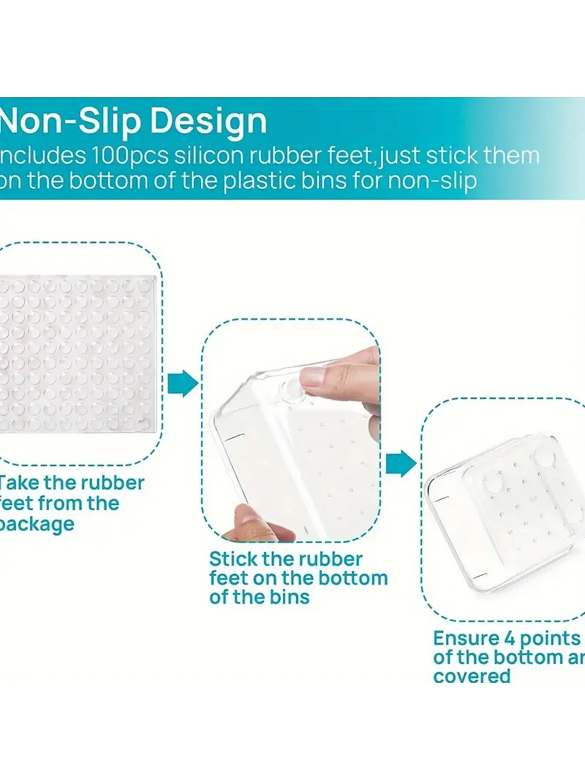 Desk Drawer Dividers Storage Bins 44PCS for Home &amp; Office