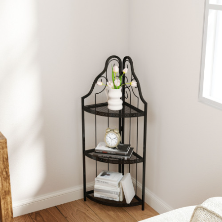 Small Corner Shelf for Living Room Home Office