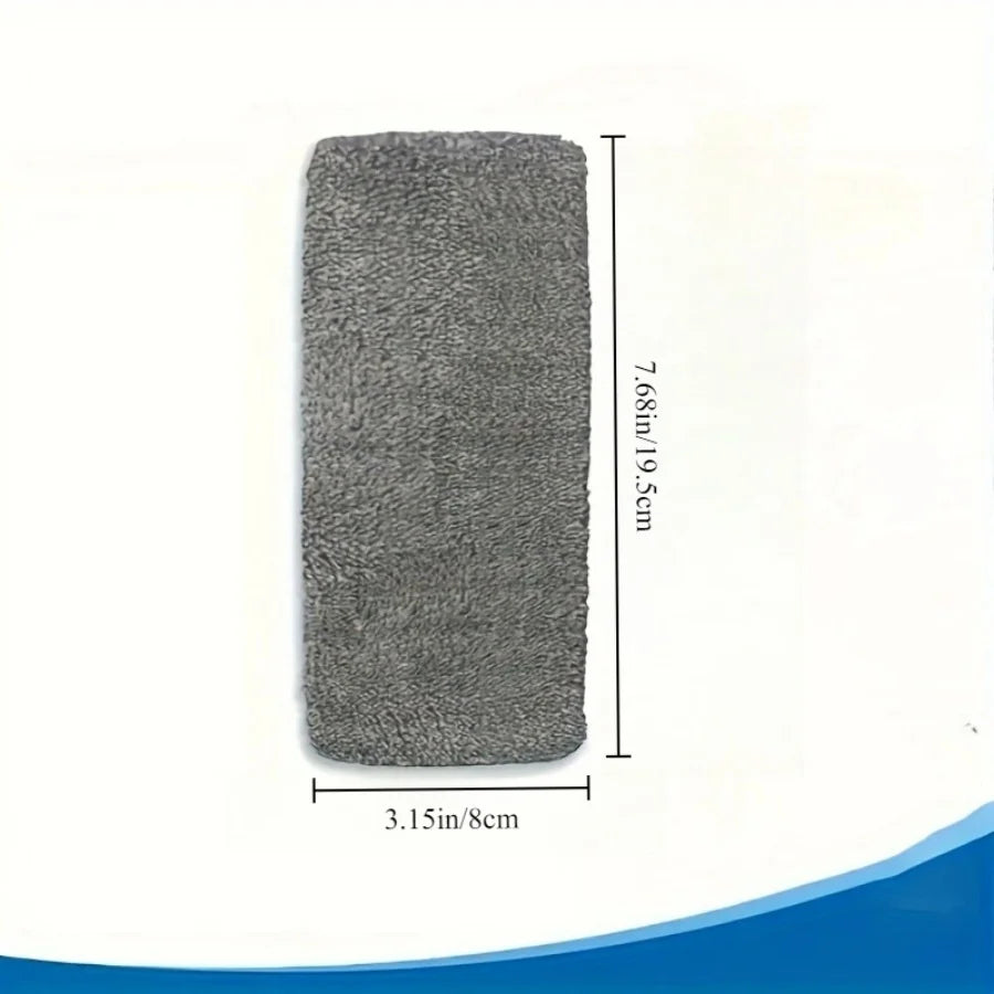 Reusable Microfiber Mop Cloths 7-Pack Washable Mop Pads (Grey)