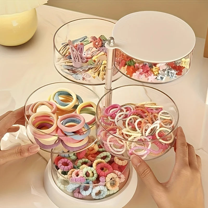 Rotating Jewelry Organizer 4-Layers Multilayer Transparent