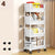 Narrow Trolley Storage Rack 4-Layer Bookshelf for Kitchen Bathroom