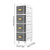 4-Tier Bathroom Storage Cabinet Space-Saving Bathroom Organizer