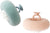 Exfoliating Body Scrubber 2 Pack Bath Body Brush (Pink & Blue)