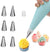 Cupcake Icing Tips Cake Decorating and Baking Supplies Kit with Pastry Bag