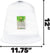 Garden Cloche Plant Protector Bell Reusable Vented Plastic Dome, 1 Pack